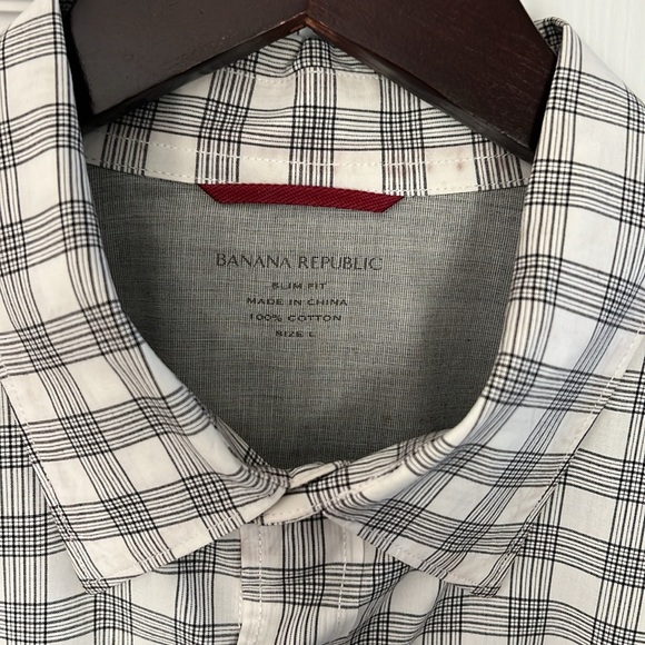 EUC Banana Republic plaid shirt. Men’s Large - Picture 2 of 9